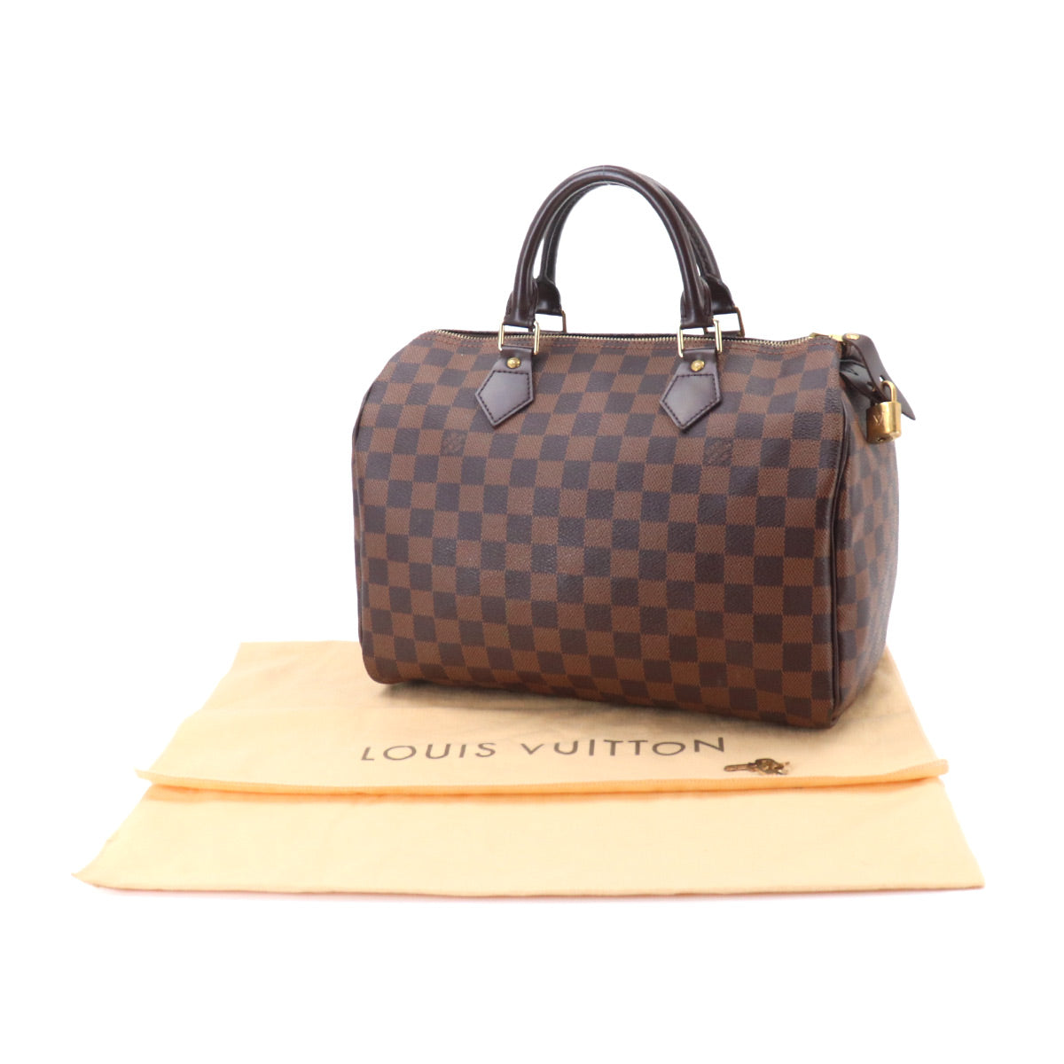 Damier Speedy 30 Hand Bag Ebene N41531 Brown Purse