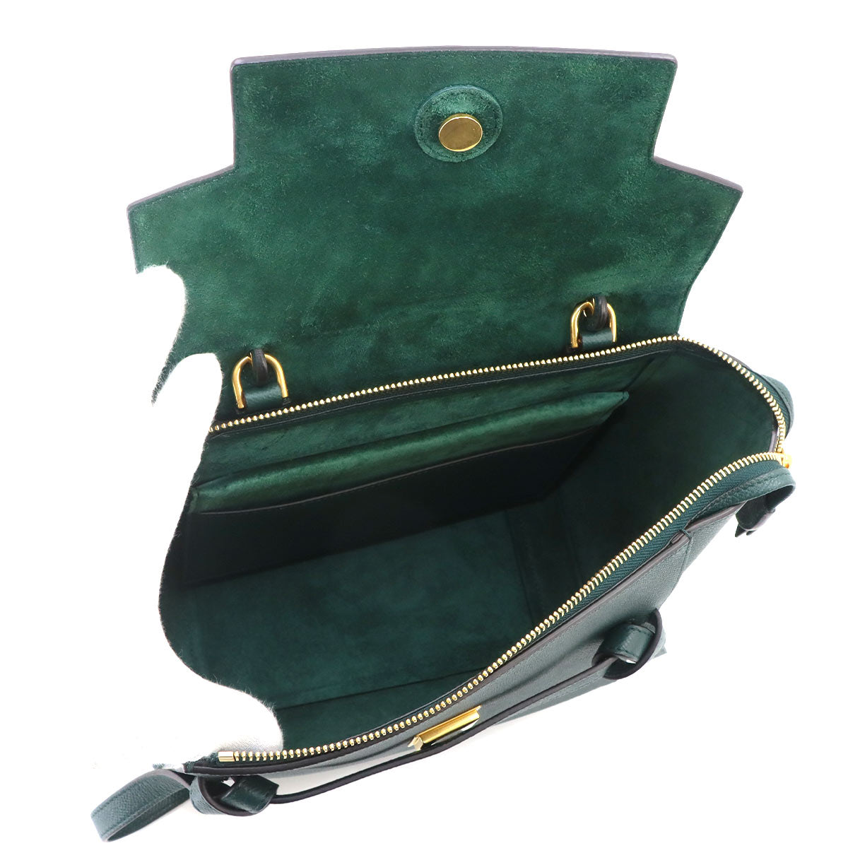Belt Bag Micro Hand Shoulder Bag Leather Amazone 189153 Green