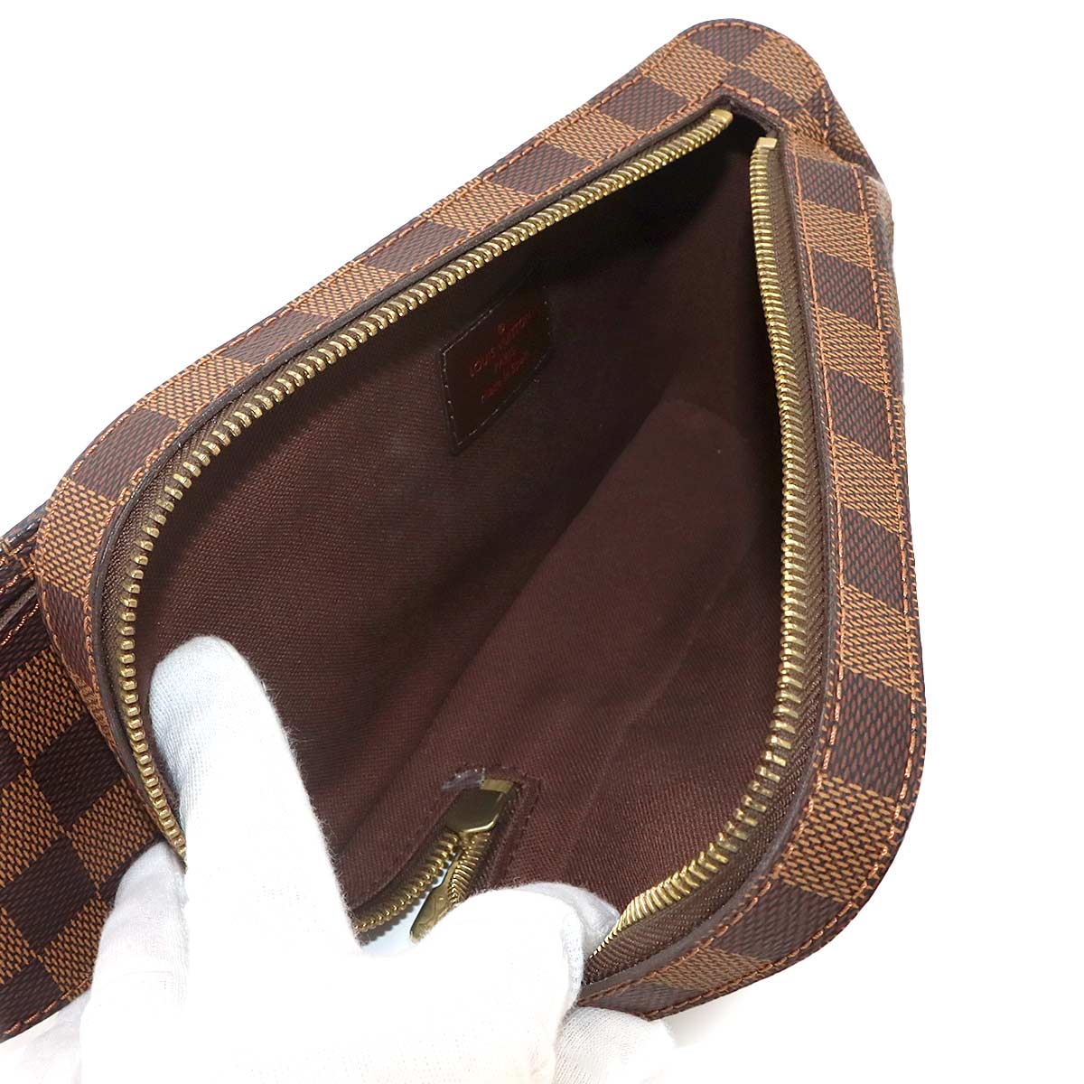 Damier Geronimos Crossbody Bag Ebene Brown N51994