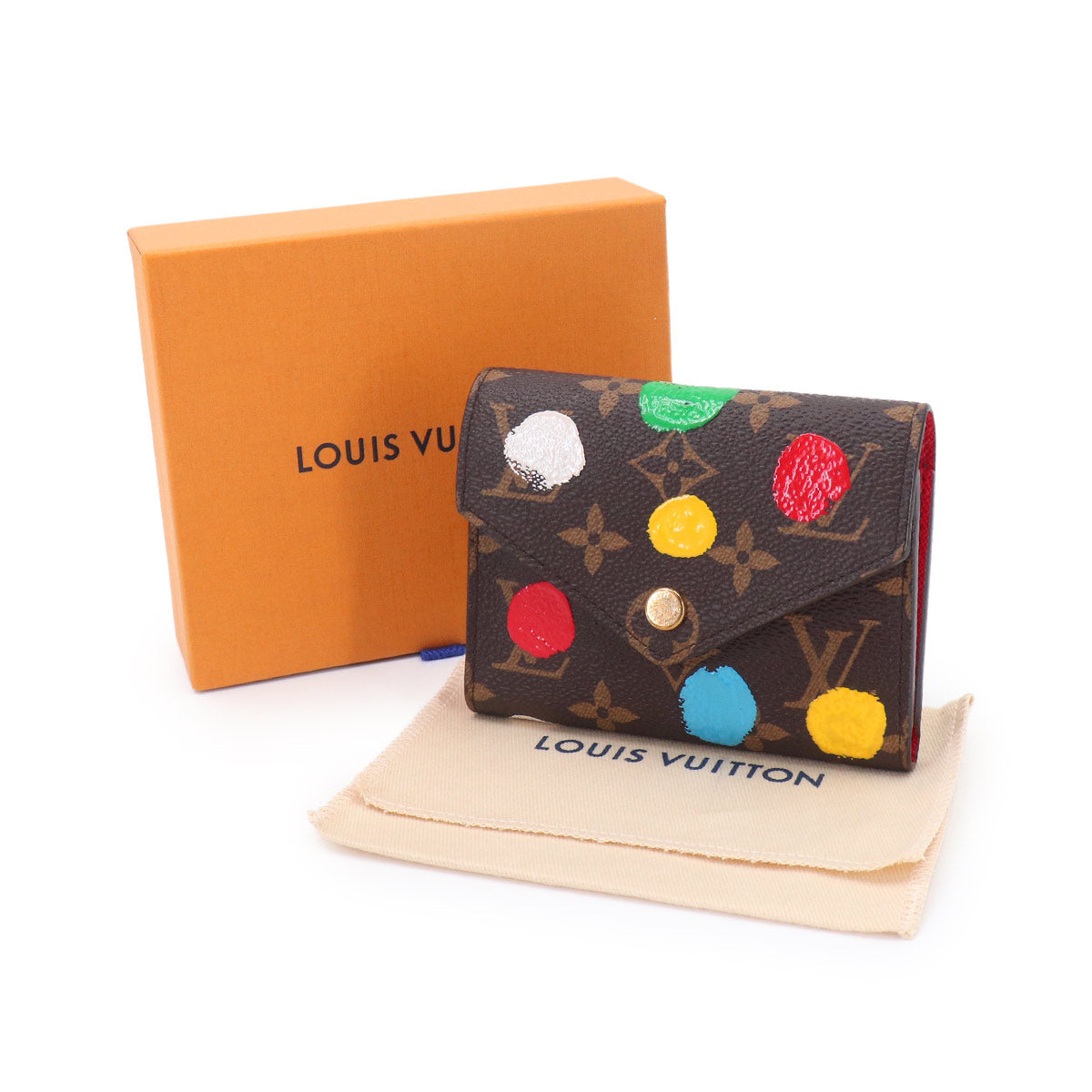 LVxYK Monogram Painted Dots Victorine Wallet M81865