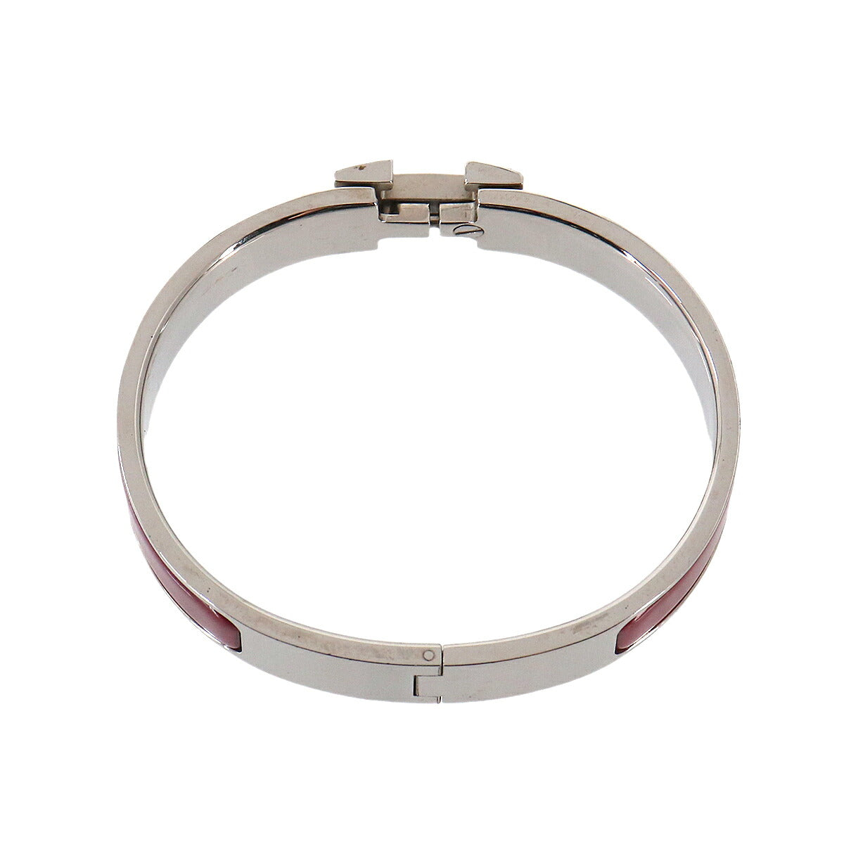 Clic H PM Bangle Silver Red