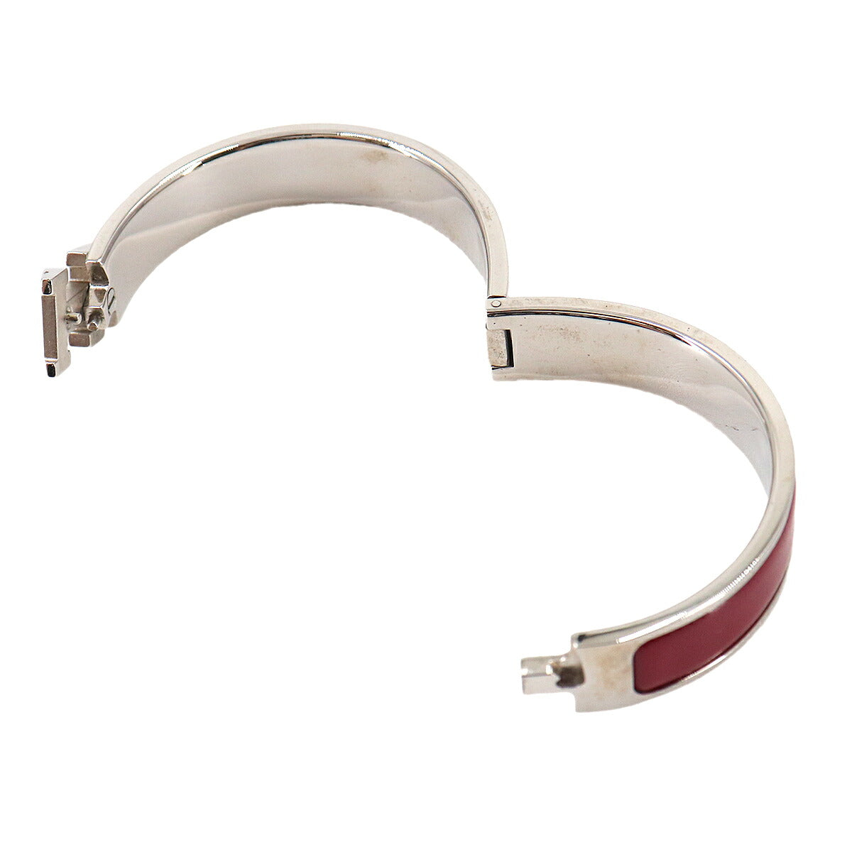 Clic H PM Bangle Silver Red