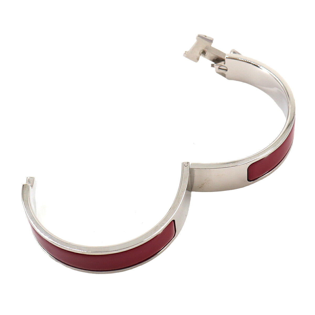 Clic H PM Bangle Silver Red