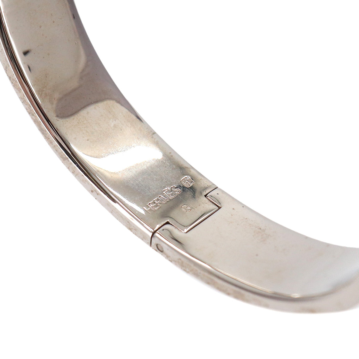 Clic H PM Bangle Silver Red