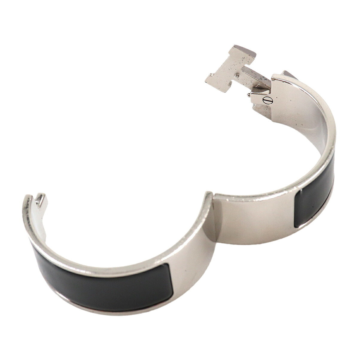 Clic Clac H Bangle Black Silver Accessory