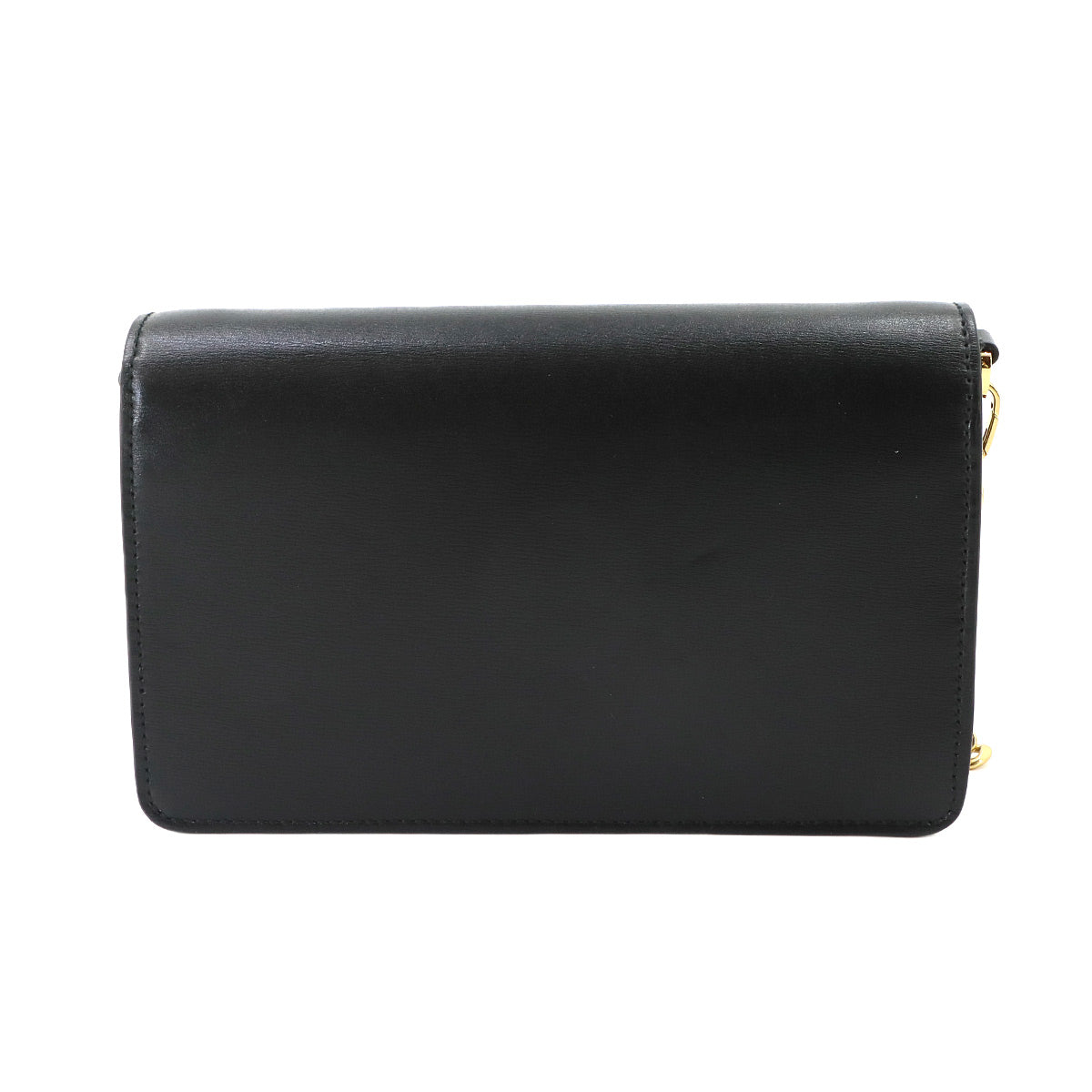 Chain Shoulder Bag Leathear Black 1BD350 Purse