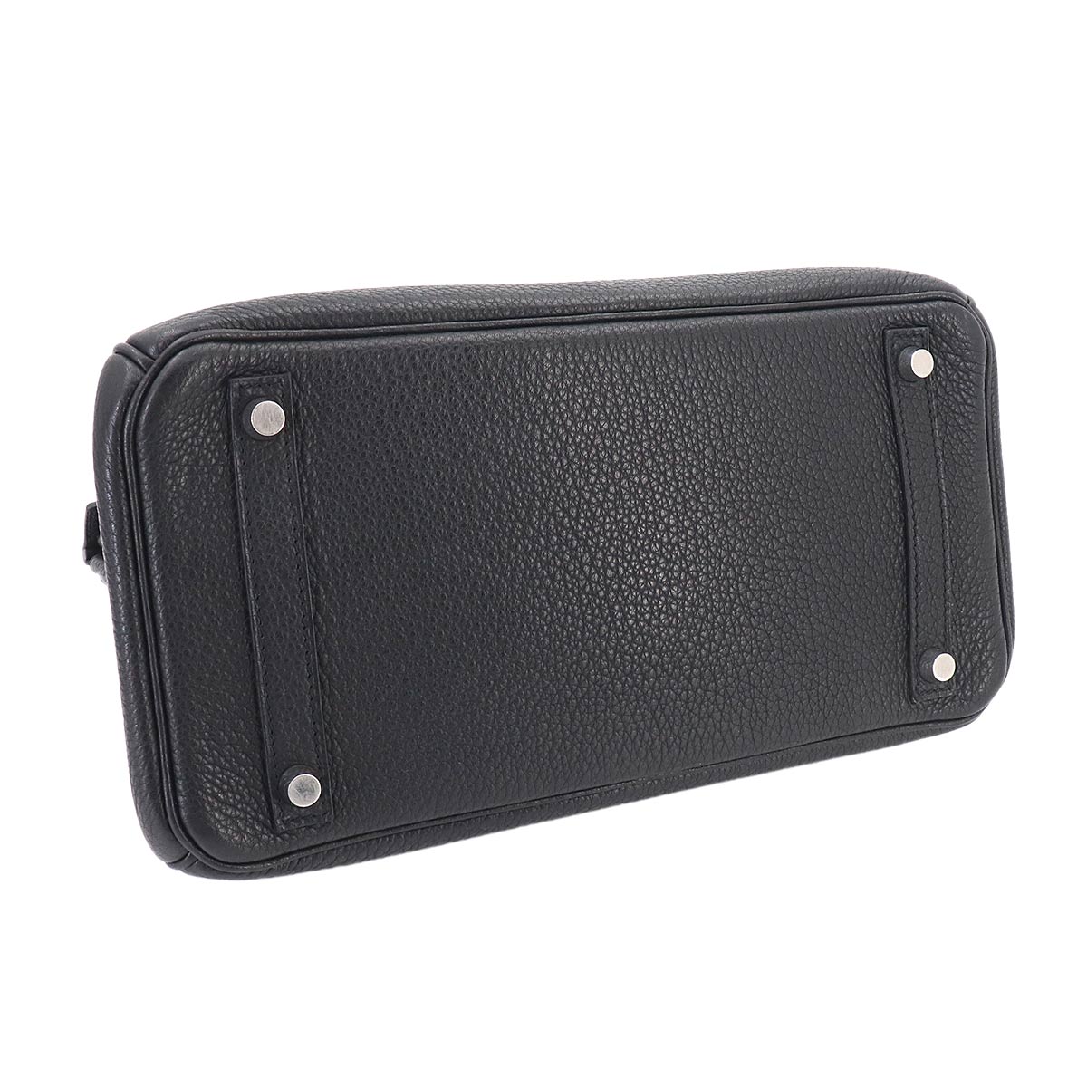Birkin 30 Veau Togo Black Hand Bag Noir Purse