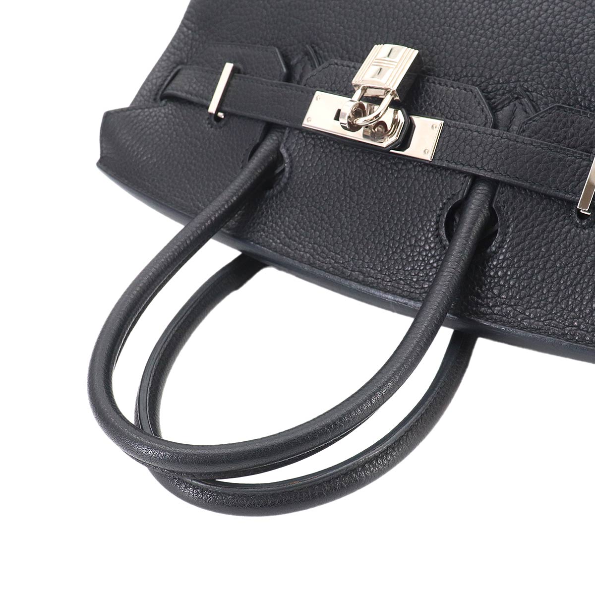 Birkin 30 Veau Togo Black Hand Bag Noir Purse