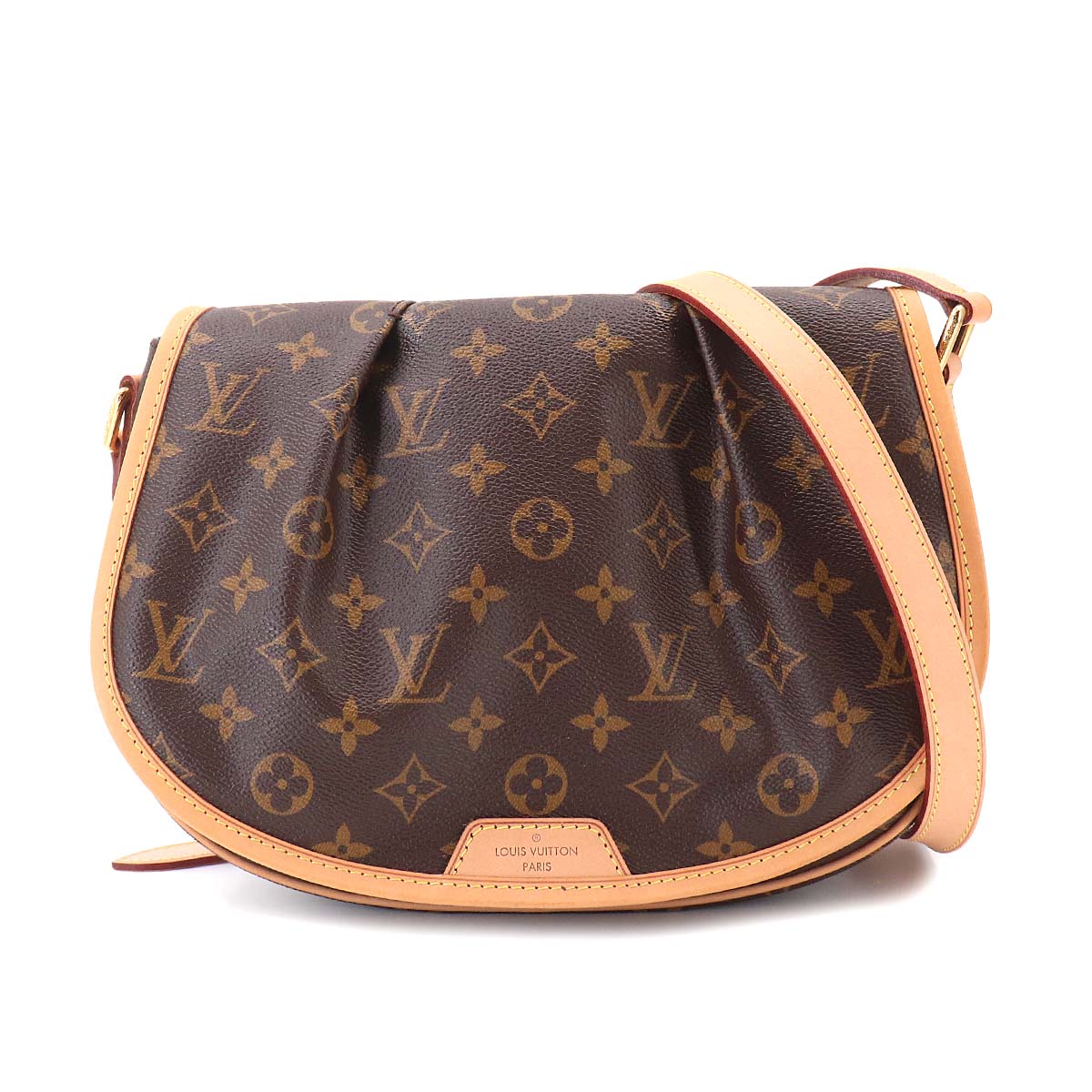 Monogram Menilmontant PM Shoulder Bag Brown M40474 Purse