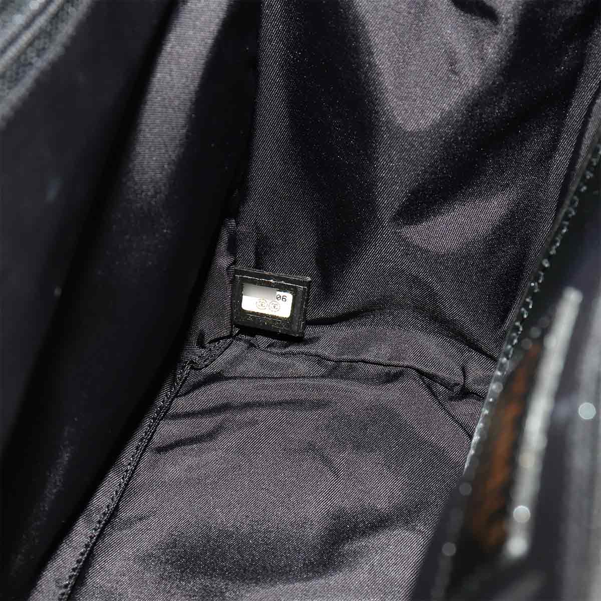 New Travel Line Tote PM Bag Nylon Jacquard Leather Black A20457