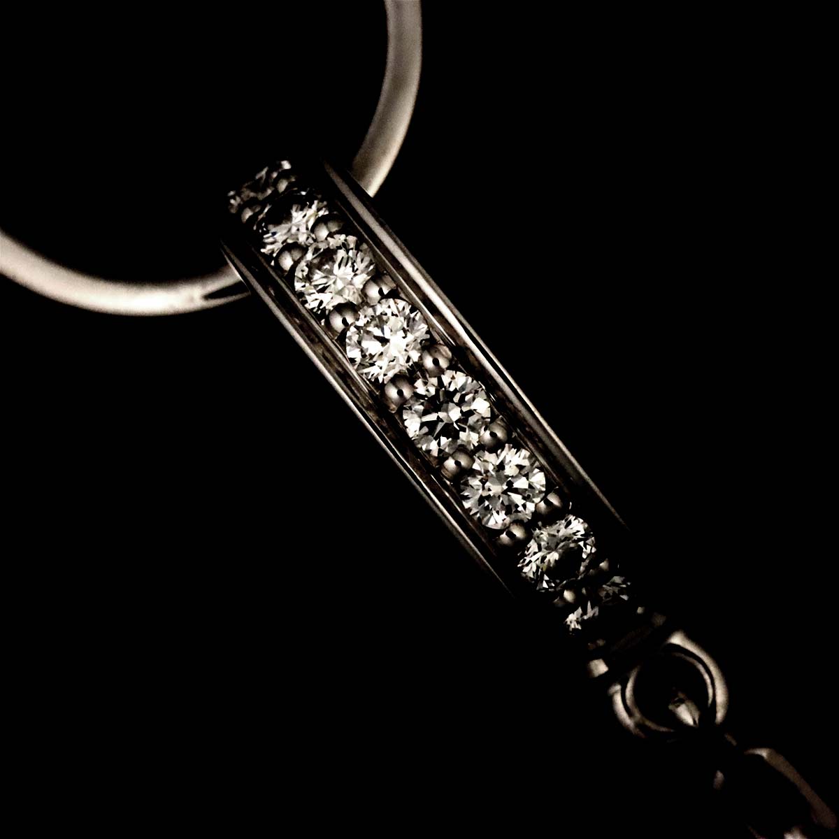 Baby Love Diamond Necklace 18K K18 WG White Gold 750