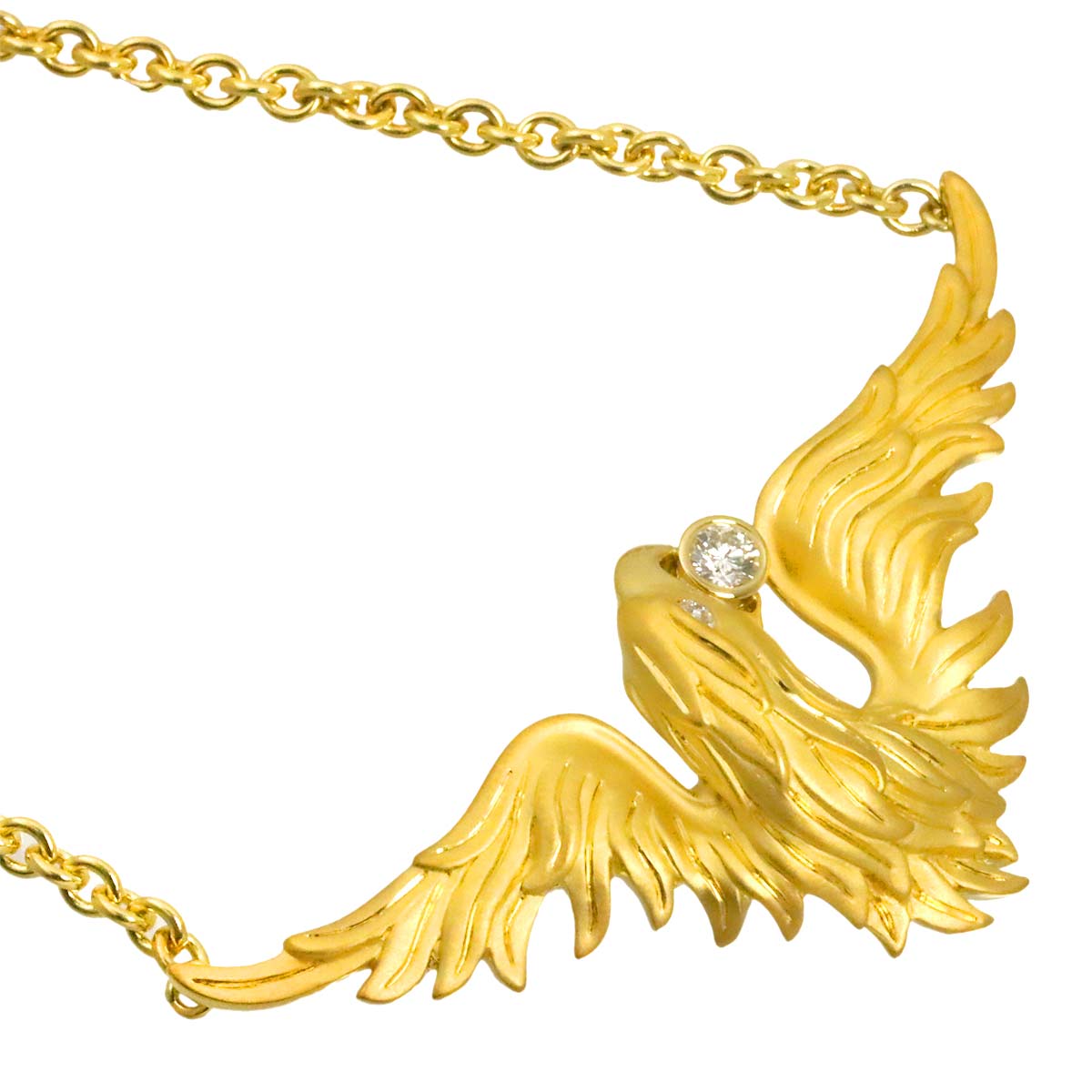 Diamond Necklace 18K Yellow Gold 750