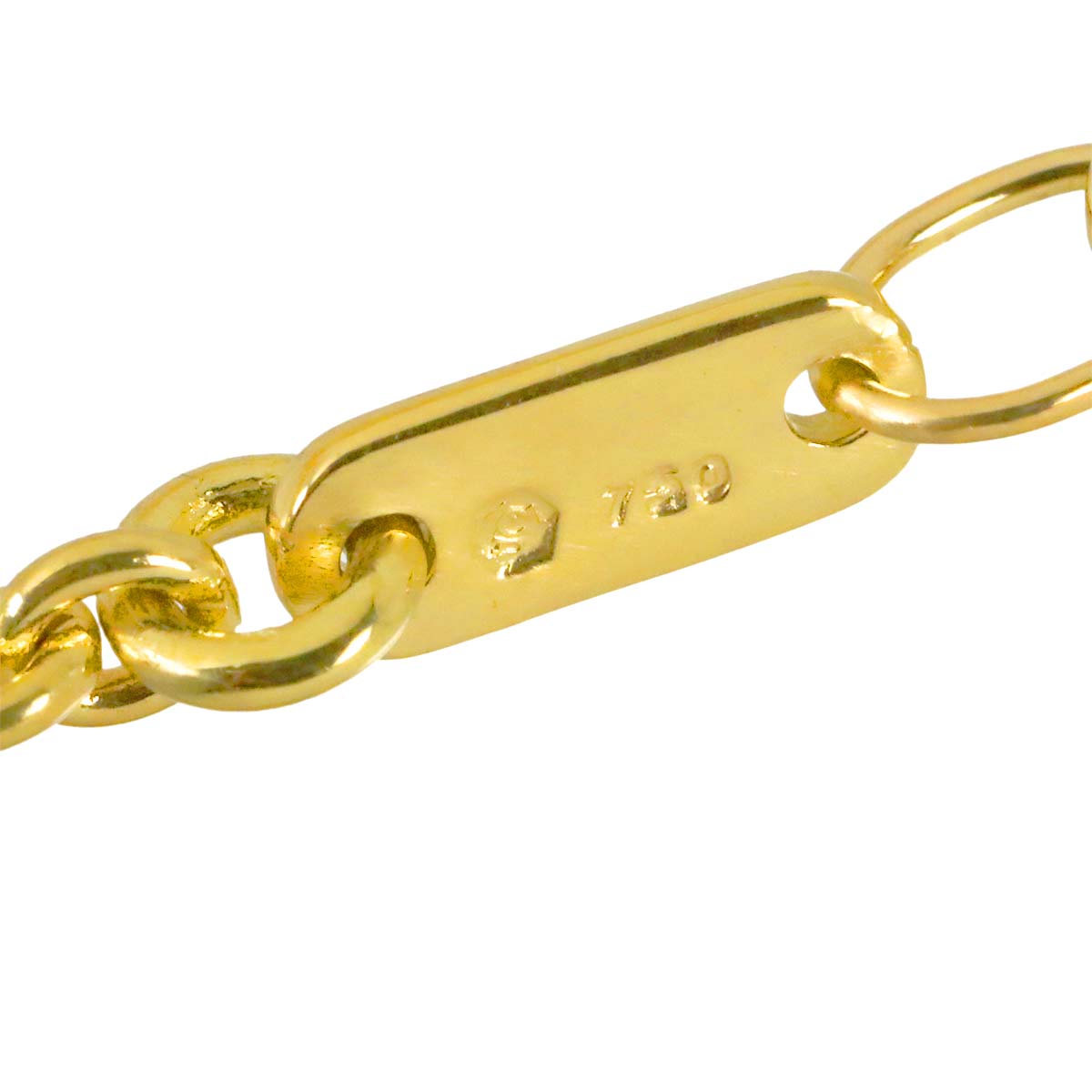 Diamond Necklace 18K Yellow Gold 750
