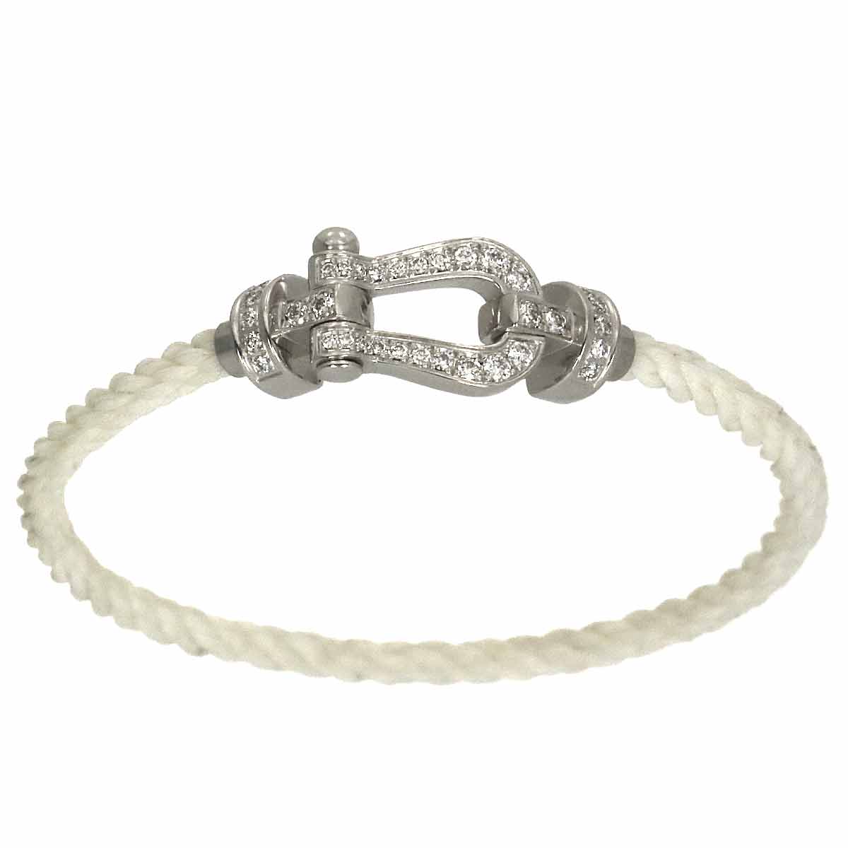 Force 10 MM Diamond Bracelet 18K WG 750 Steel size13