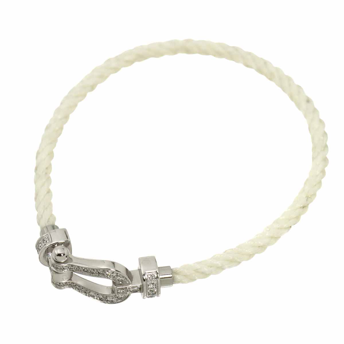 Force 10 MM Diamond Bracelet 18K WG 750 Steel size13