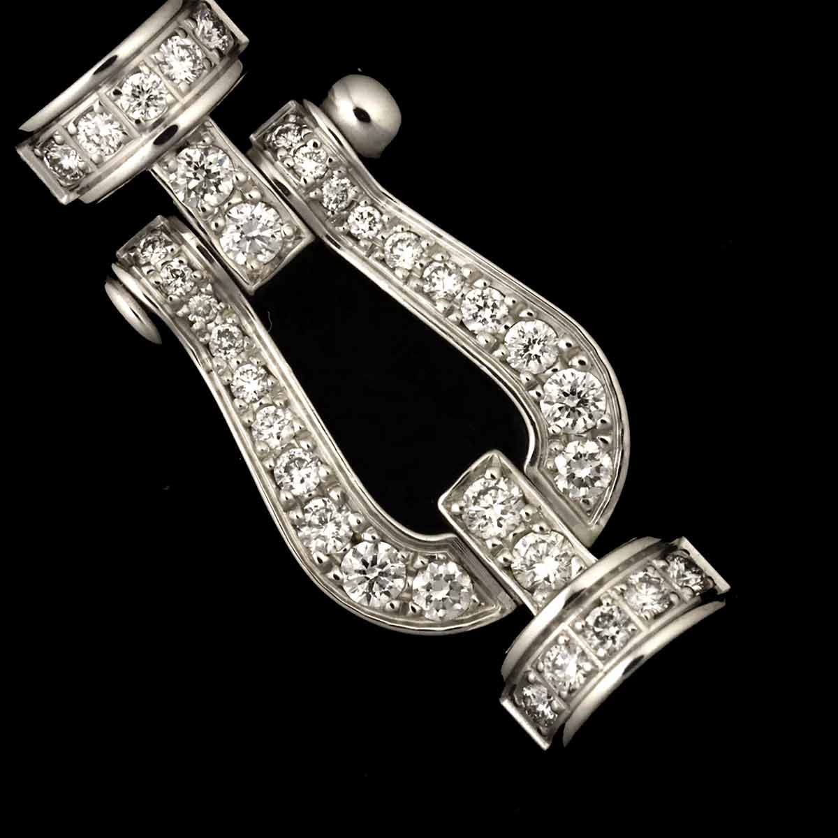 Force 10 MM Diamond Bracelet 18K WG 750 Steel size13