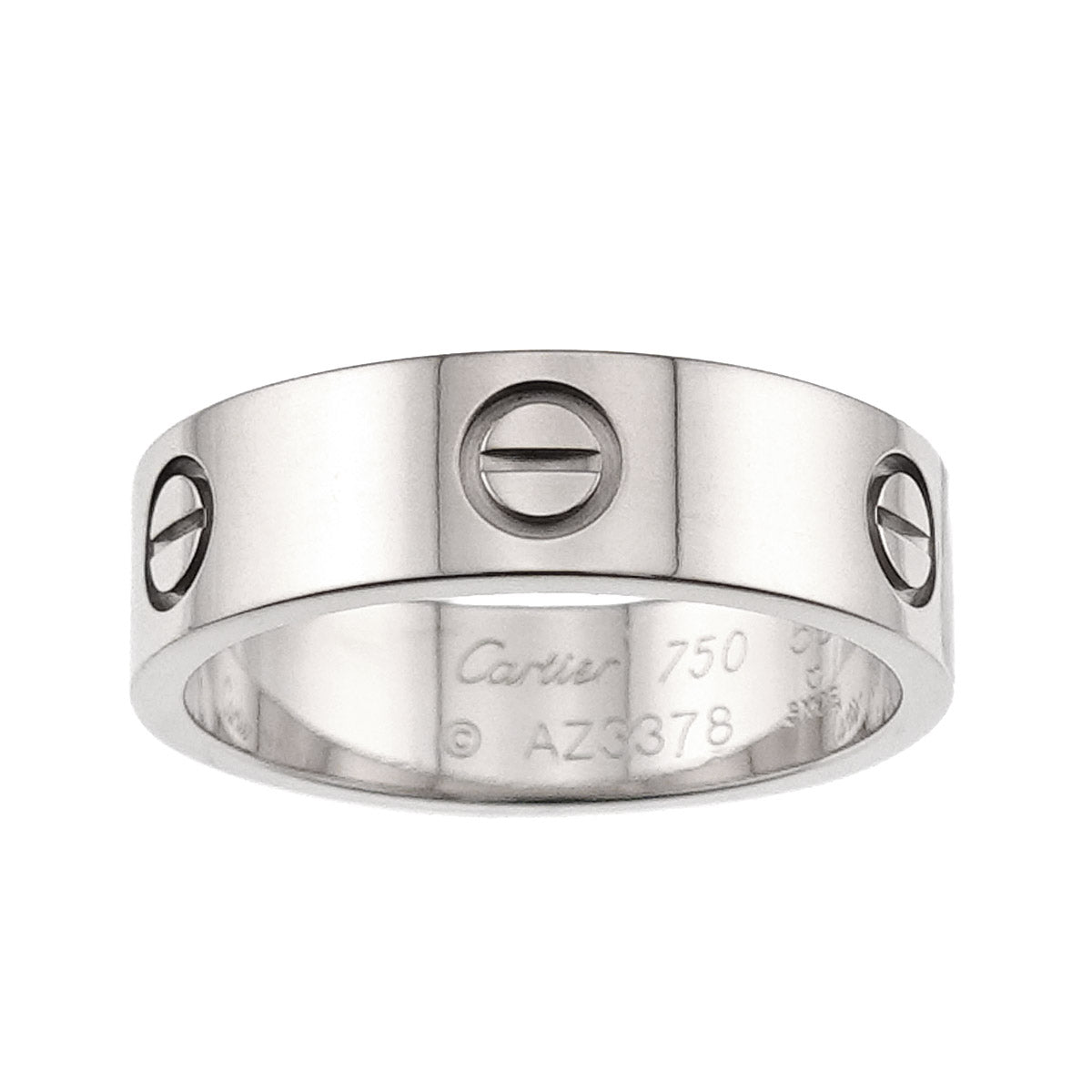 Love Ring 18K White Gold 750 size58 8-8.25(US)