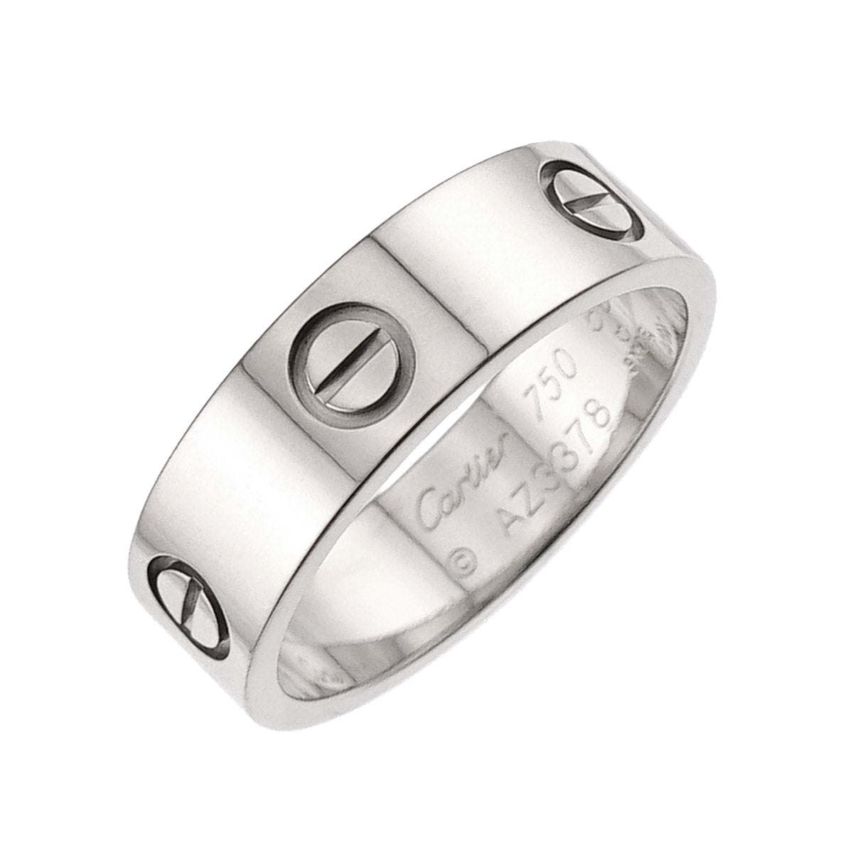 Love Ring 18K White Gold 750 size58 8-8.25(US)
