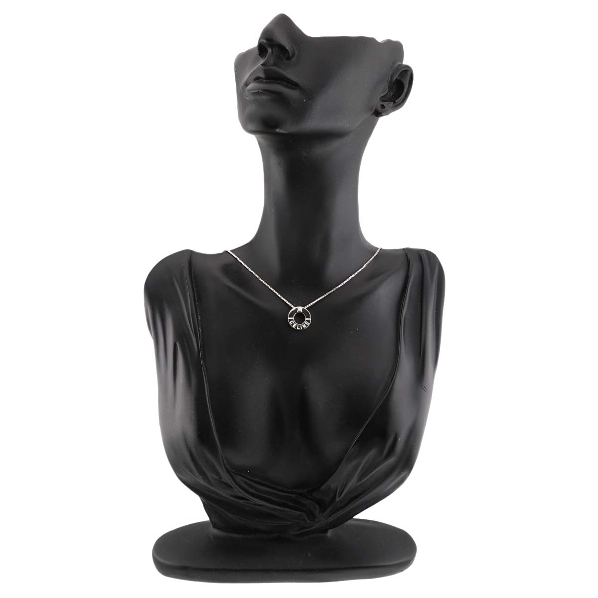 Logo Diamond 0.03ct Necklace Platinum