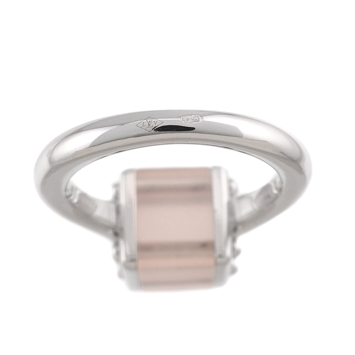 Bague Quartz Ring 18K WG 750 size53 7.25(US)