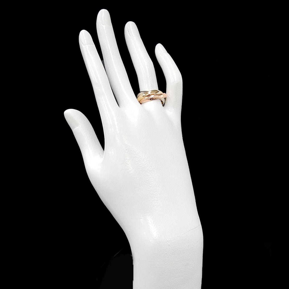 Trinity MM Ring 18K YG WG PG 750 Size53 6.25-6.5(US)