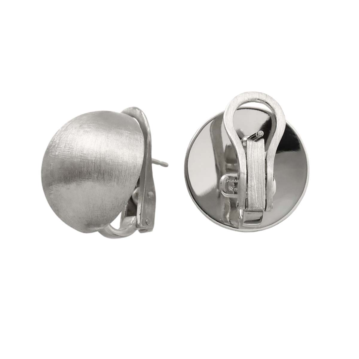 Earrings Pierced 18K White Gold 750