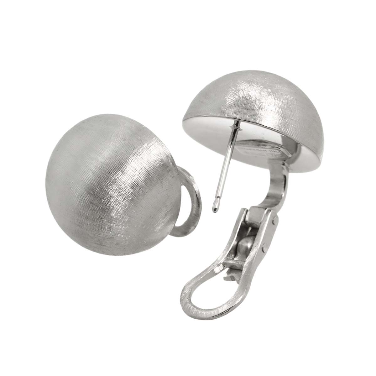 Earrings Pierced 18K White Gold 750