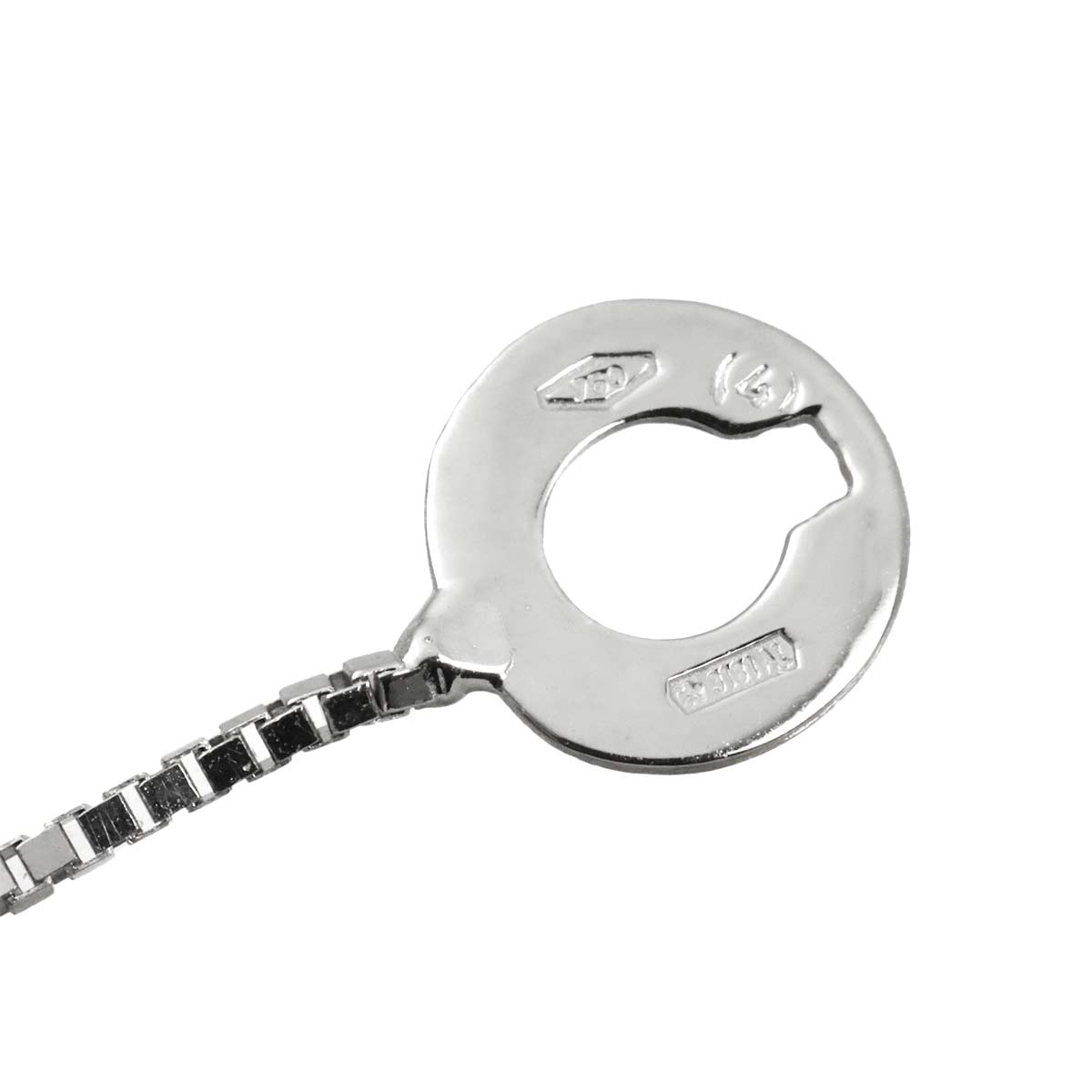 Diamond Necklace 18K White Gold 750