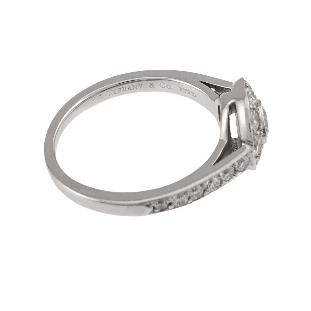Diamond Ring Pt Platinum size4(US)