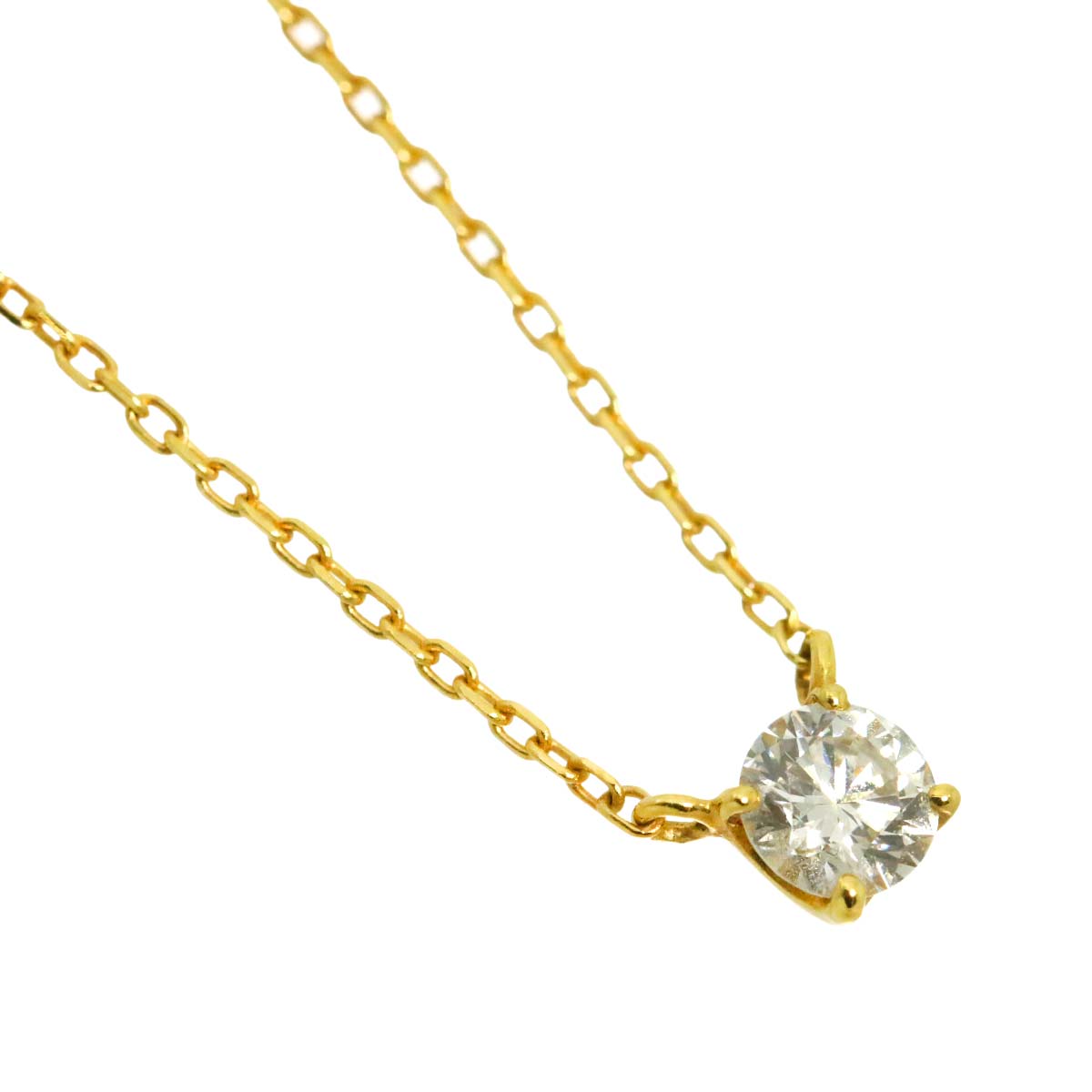 Diamond 0.13ct Necklace 18K Yellow Gold 750