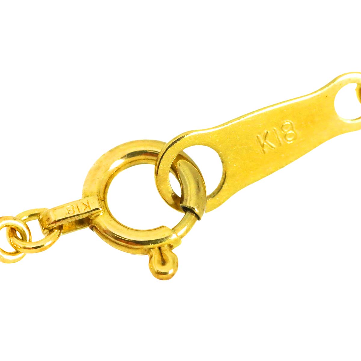 Diamond 0.13ct Necklace 18K Yellow Gold 750