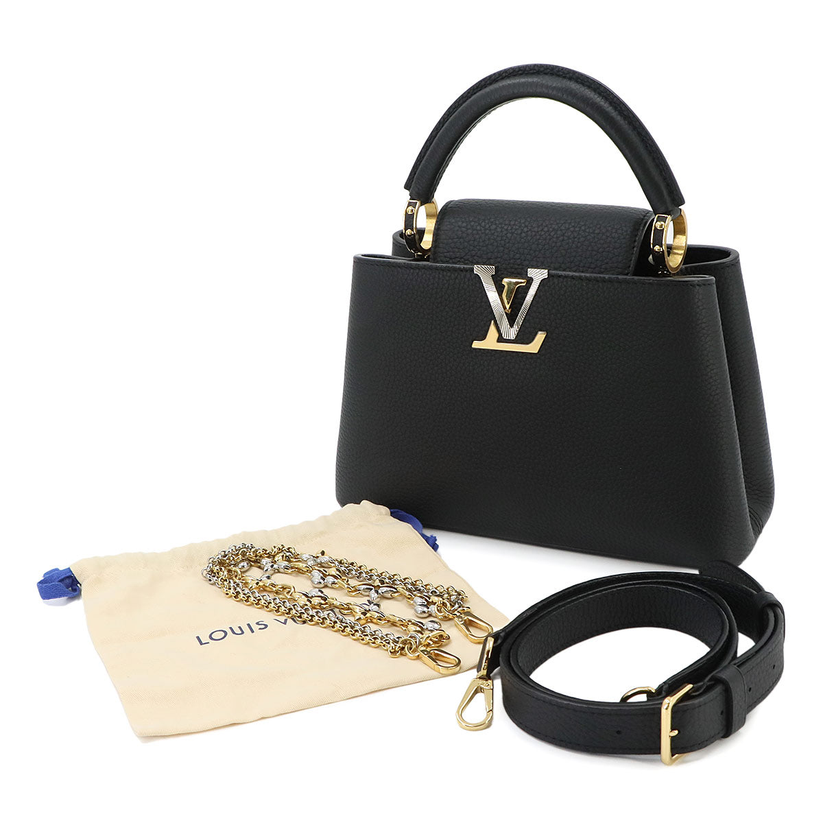 Capucines BB Hand Shoulder Bag Taurillon Leather Purse