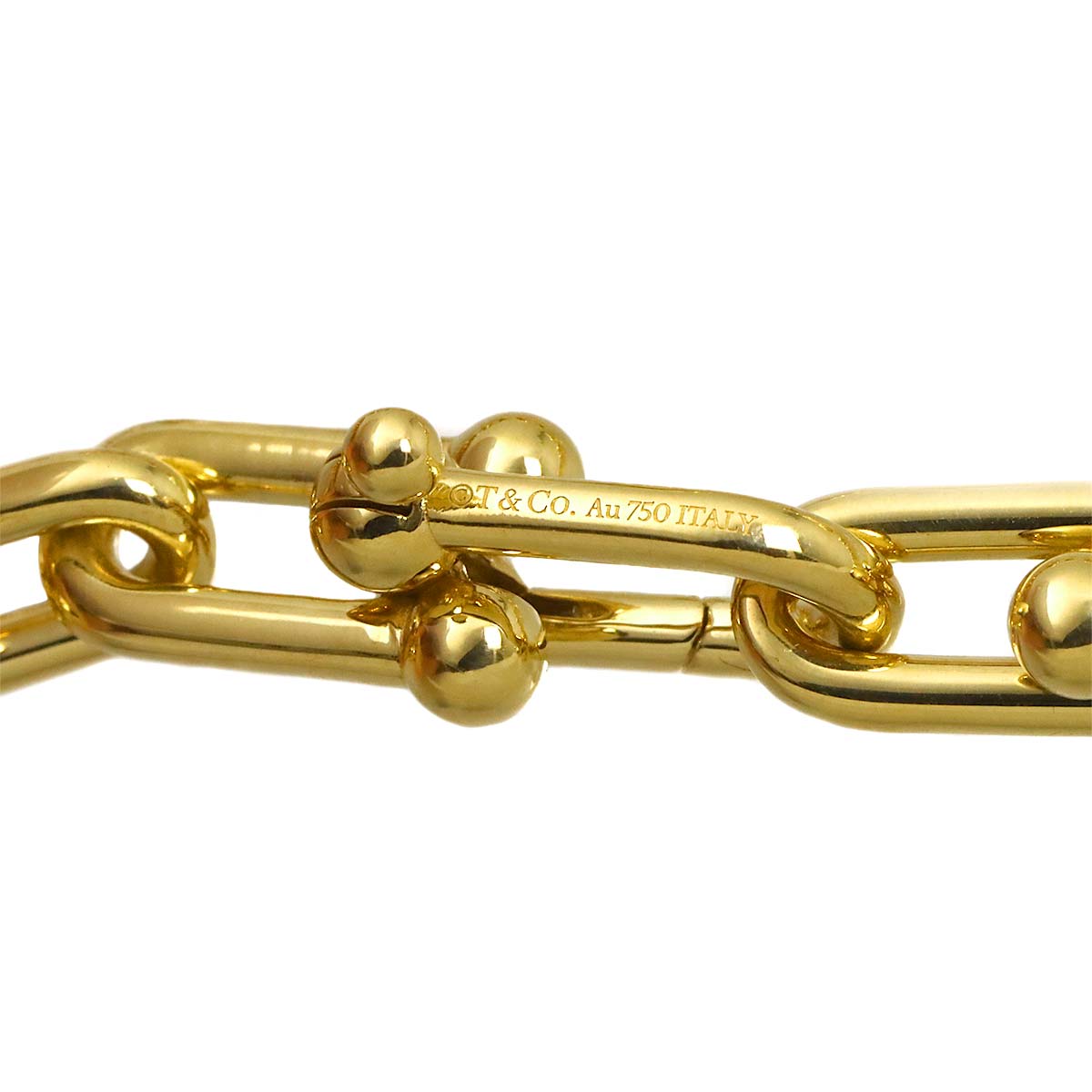 Hardware Medium Link Necklace 18K Yellow Gold 750