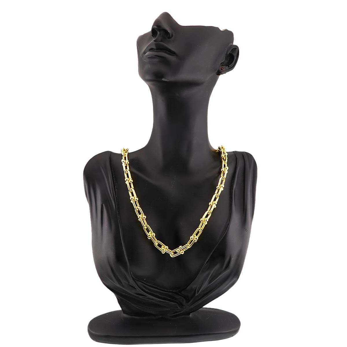 Hardware Medium Link Necklace 18K Yellow Gold 750
