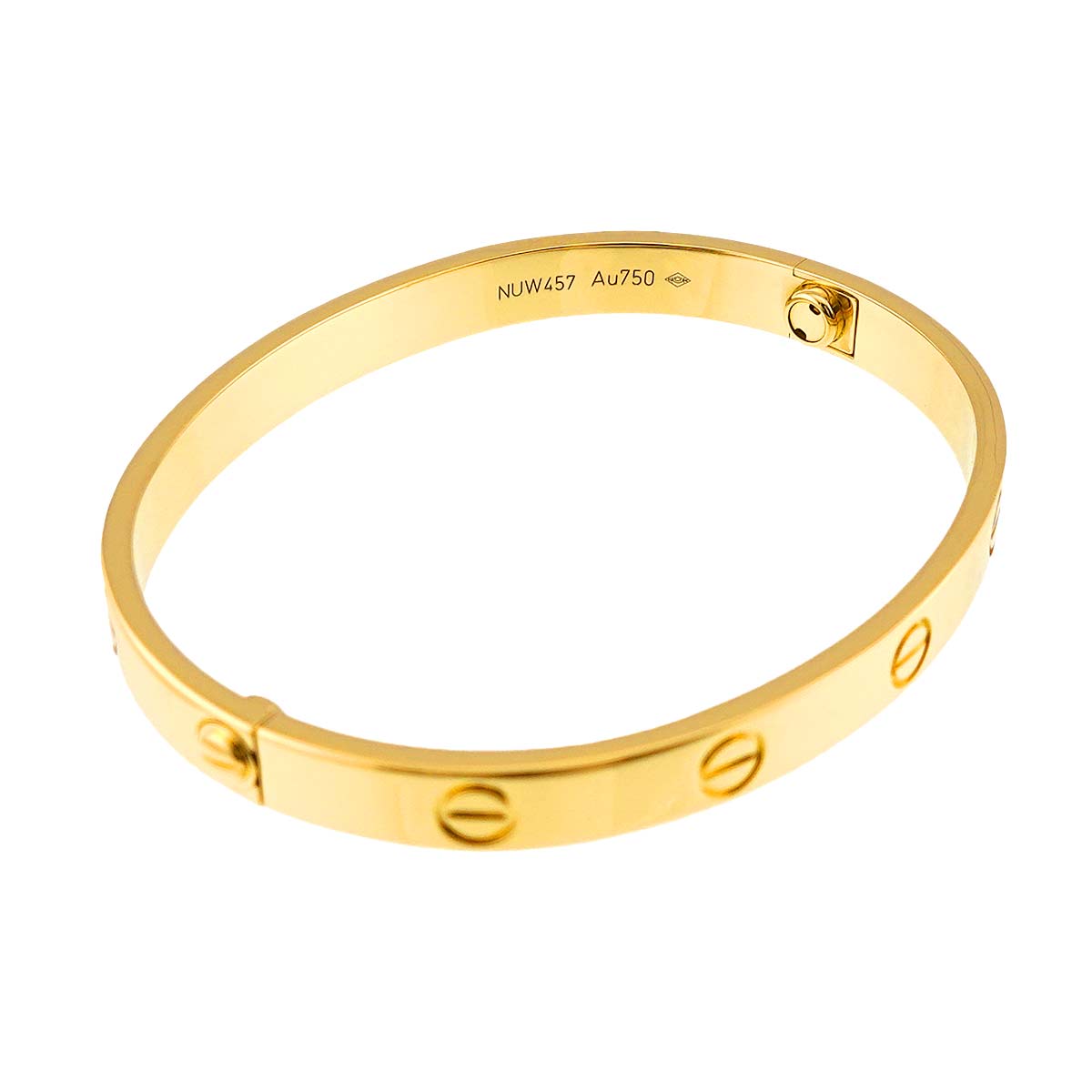 Love Bracelet Bangle 18K YG 750 Size17