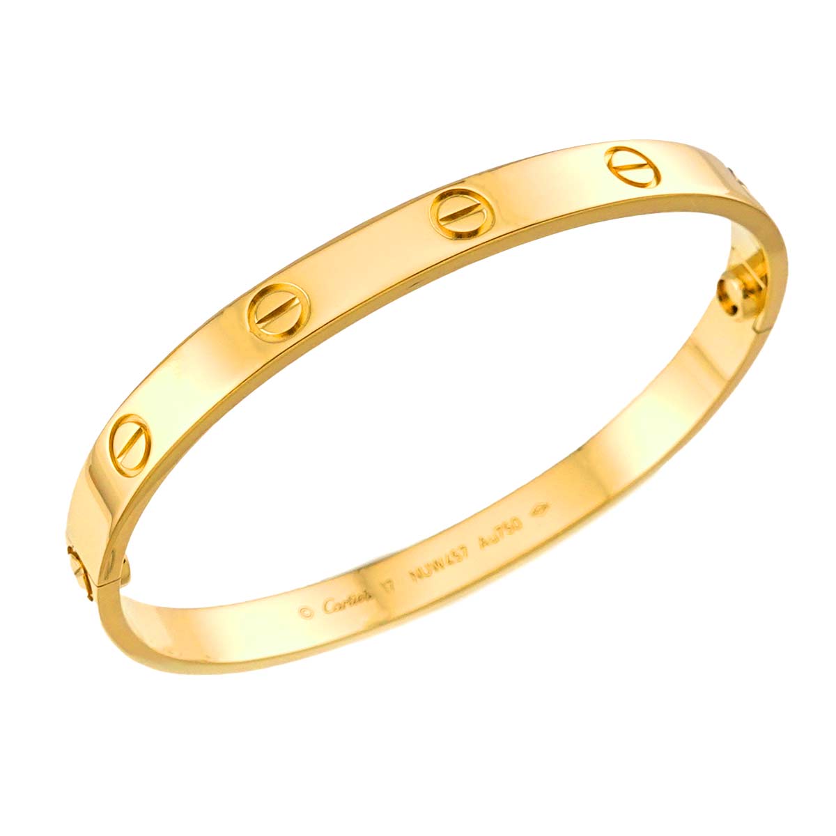 Love Bracelet Bangle 18K YG 750 Size17