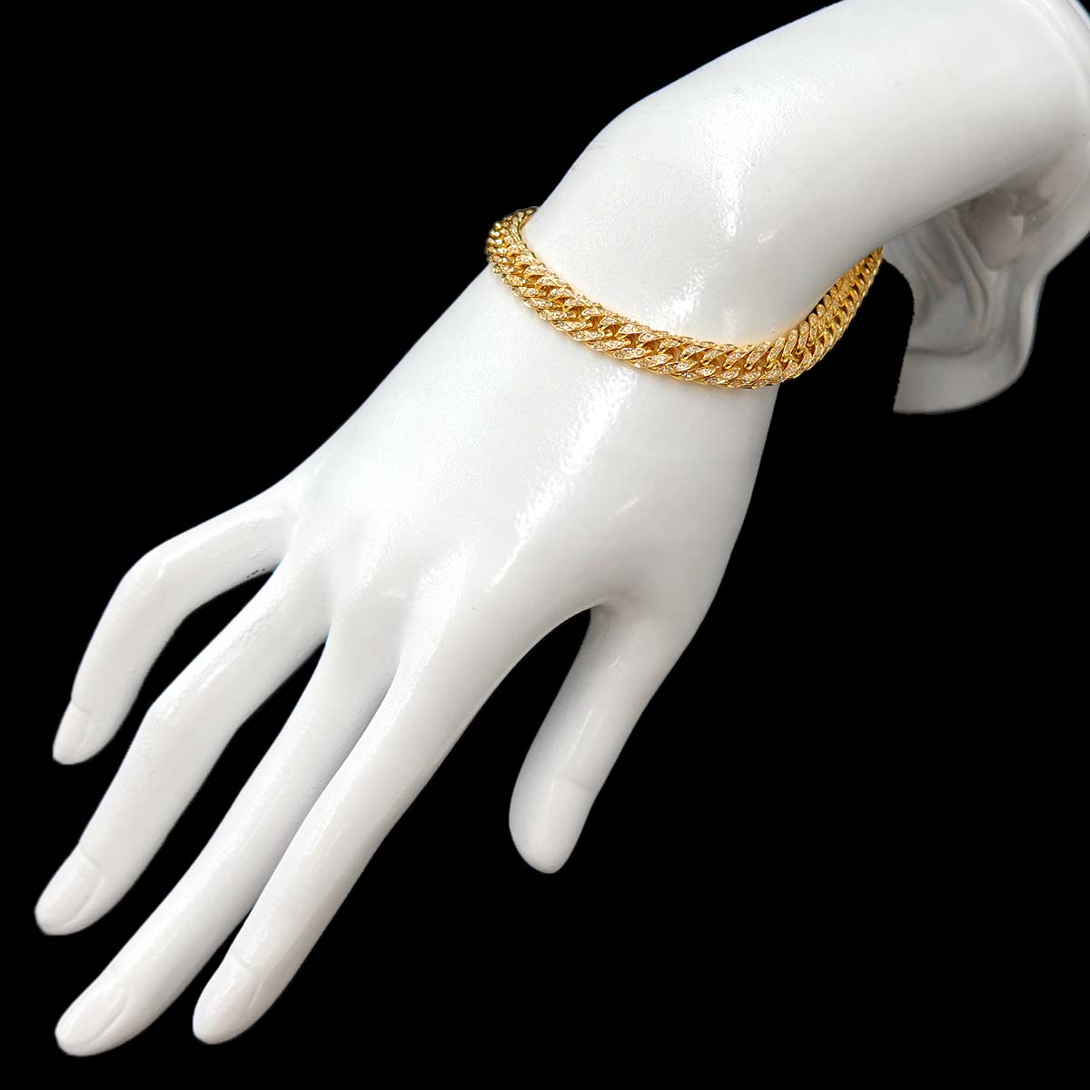 MIAMI LINK CHAIN Diamond 1.00ct Bracelet 18K Yellow Gold 750