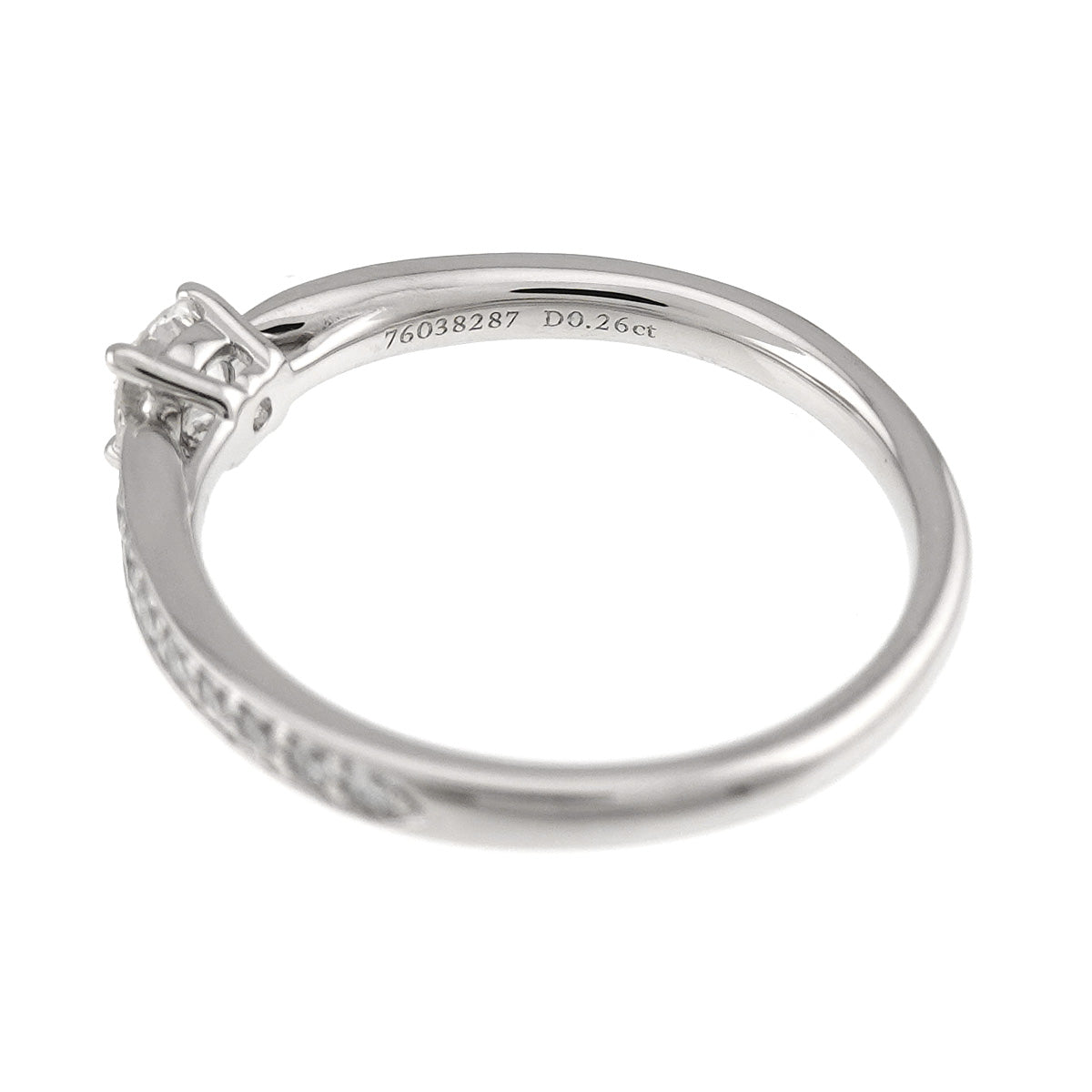 Harmony Ring Diamond 0.26ct H/VS1/3EX Pt size6(US)