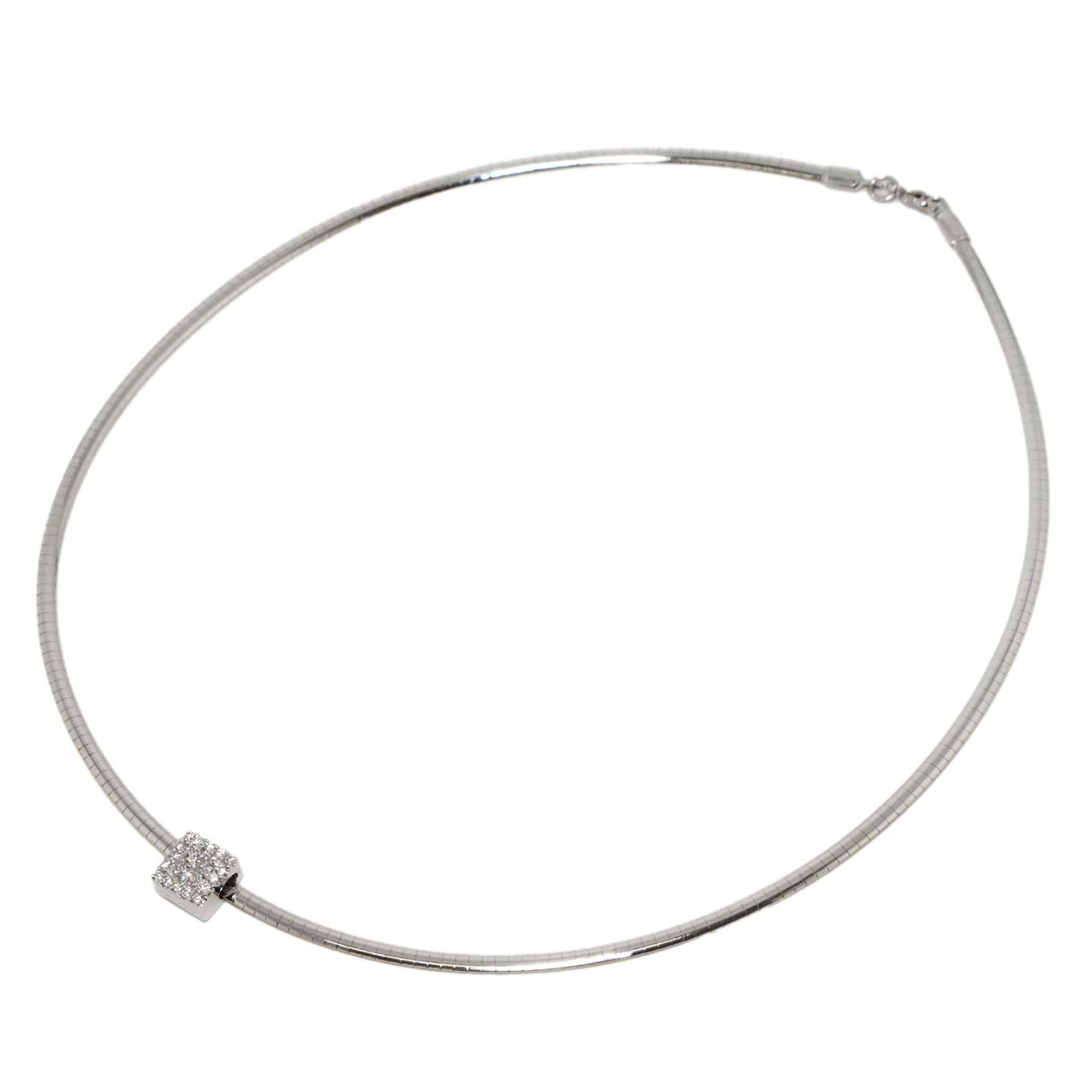 Diamond 0.50ct Necklace 18K White Gold 750