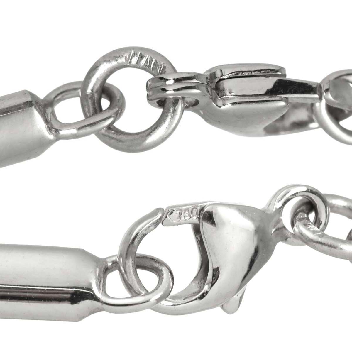 Diamond 0.50ct Necklace 18K White Gold 750