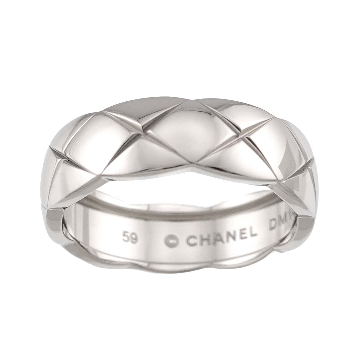Coco Crush MM Ring 18K WG 750 size59 8.75(US)