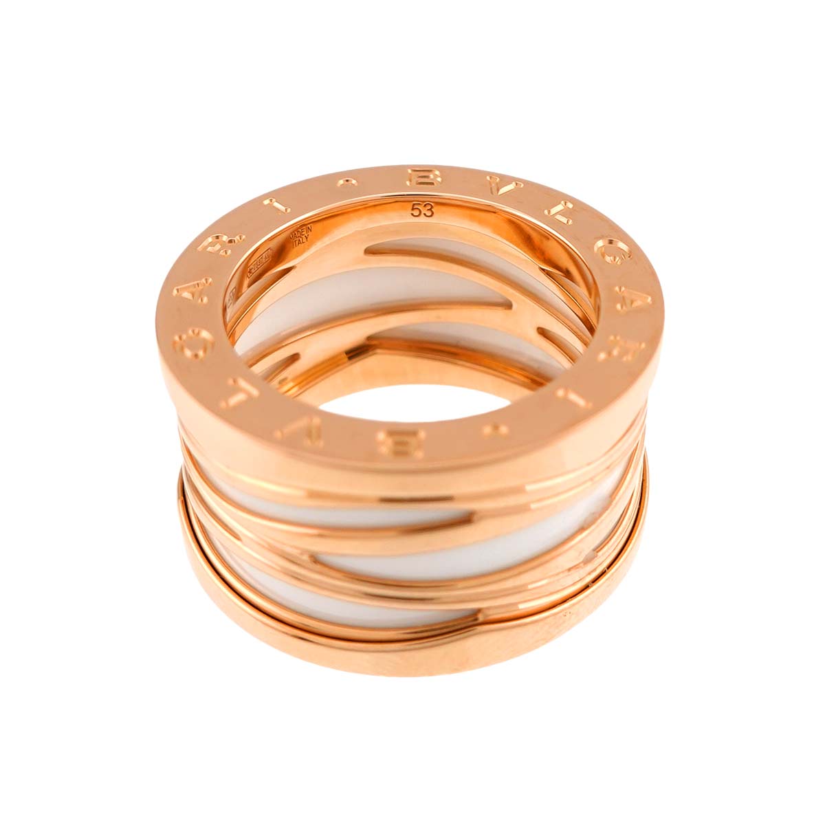 B-ZERO1 Ring Ceramic 18K PG 750 Size53 size6(US)