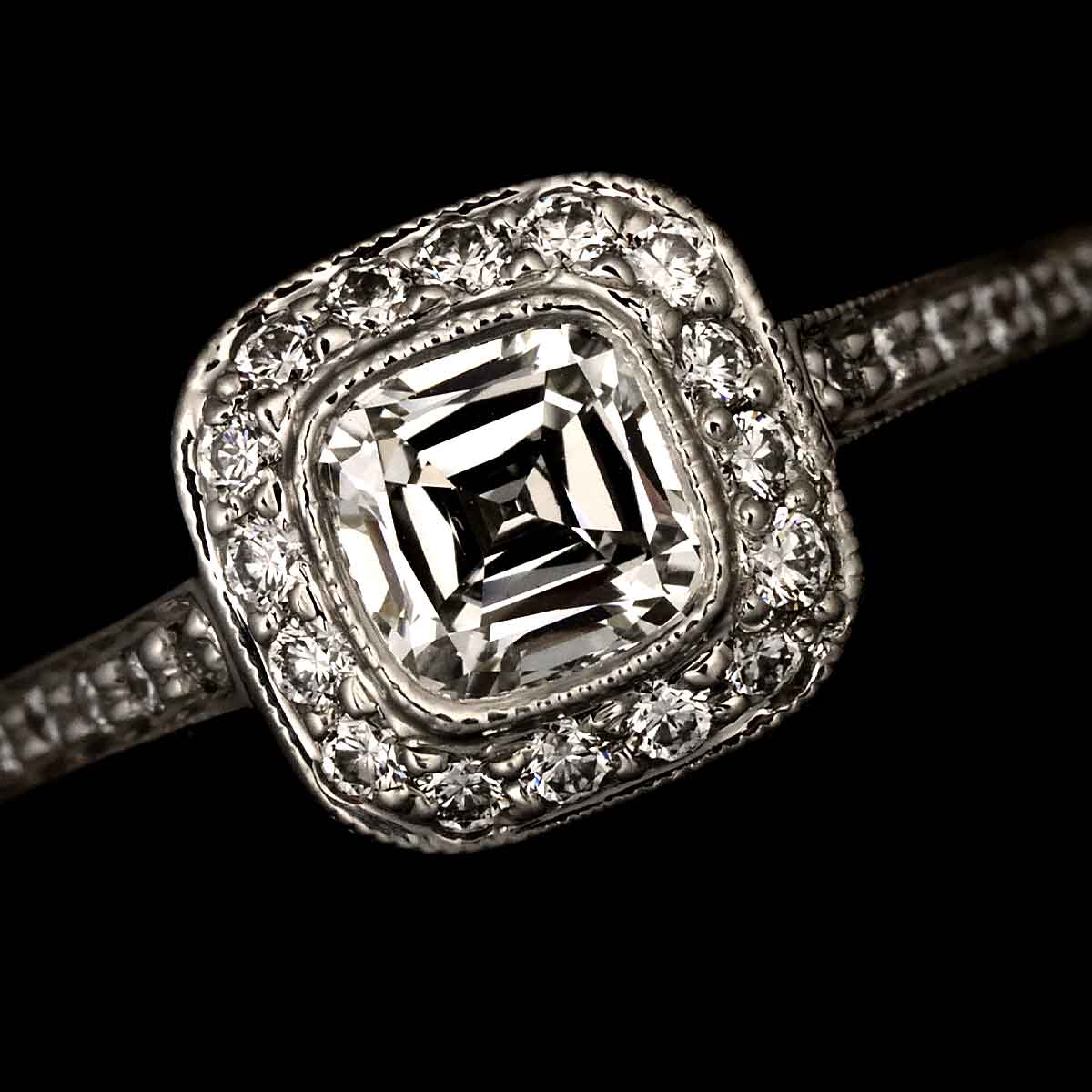 Diamond 0.51ct H/VS1 Ring Pt Platinum Size5.25-5.5(US)