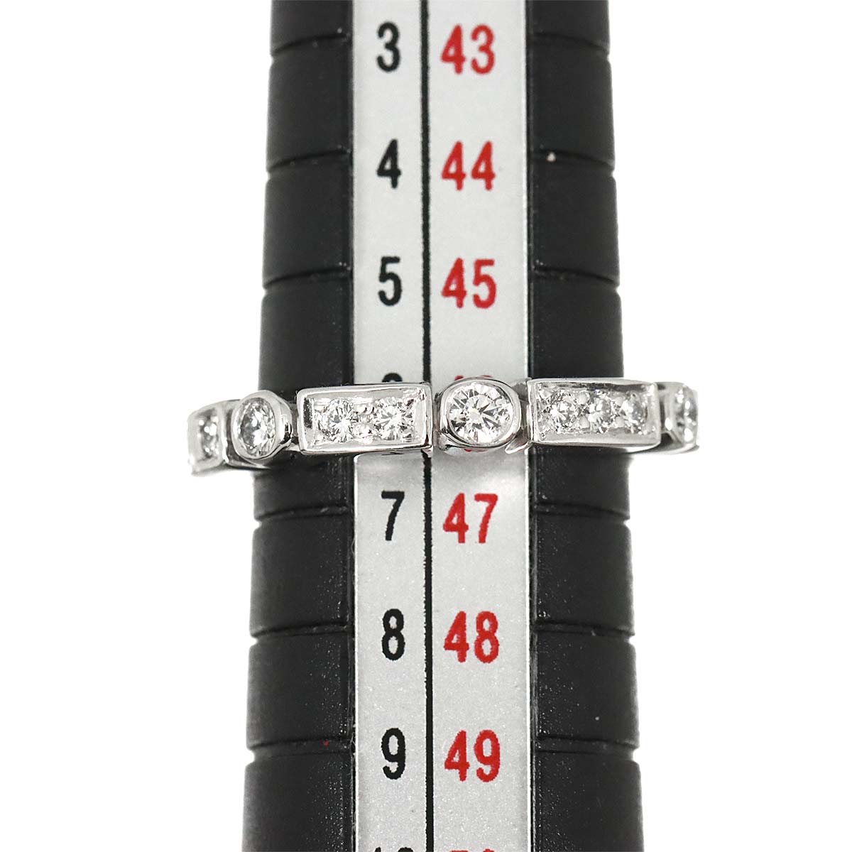 Diamond Ring 18K WG 750 size46 3.75(US)