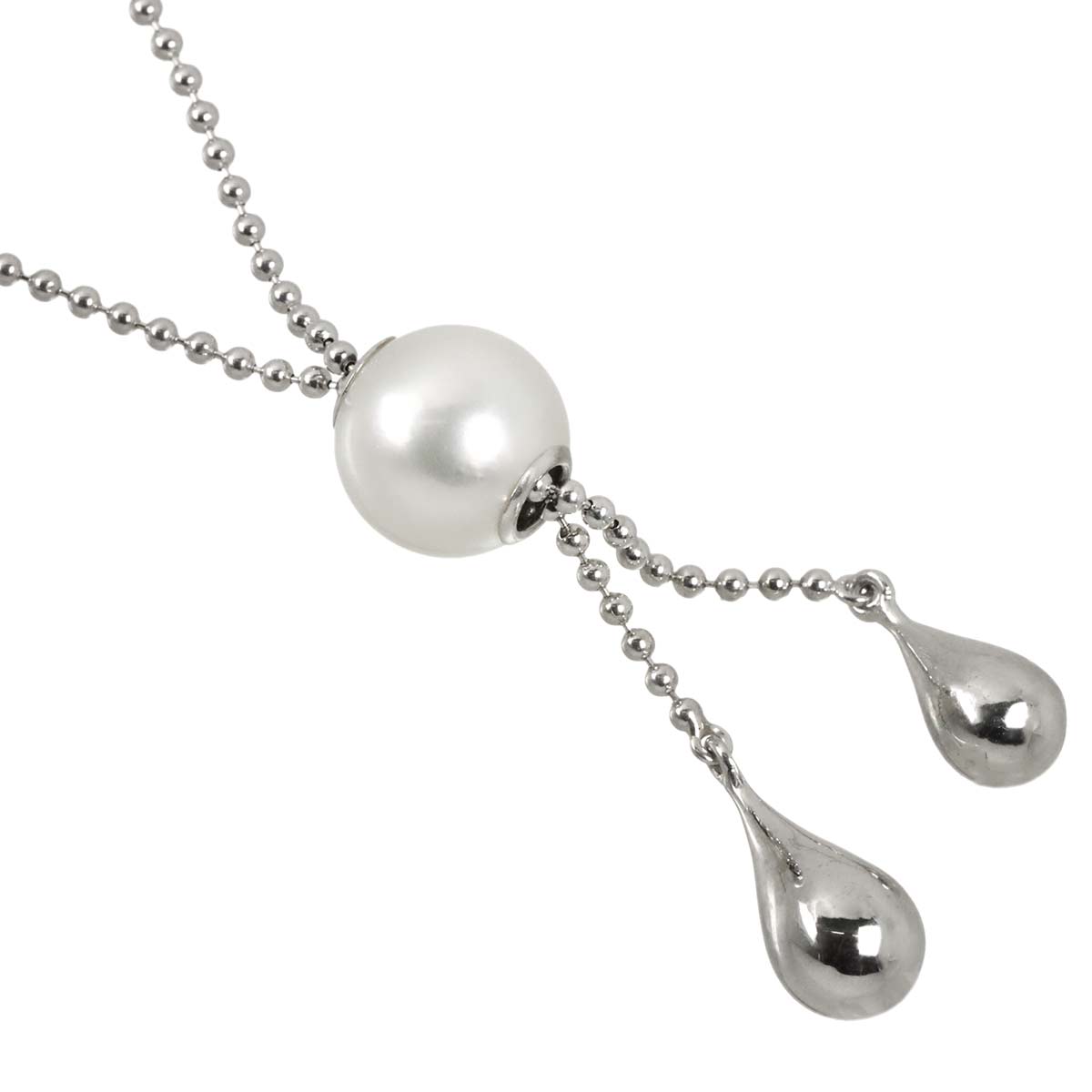 Akoya Pearl 8.1mm Necklace 18K White Gold 750