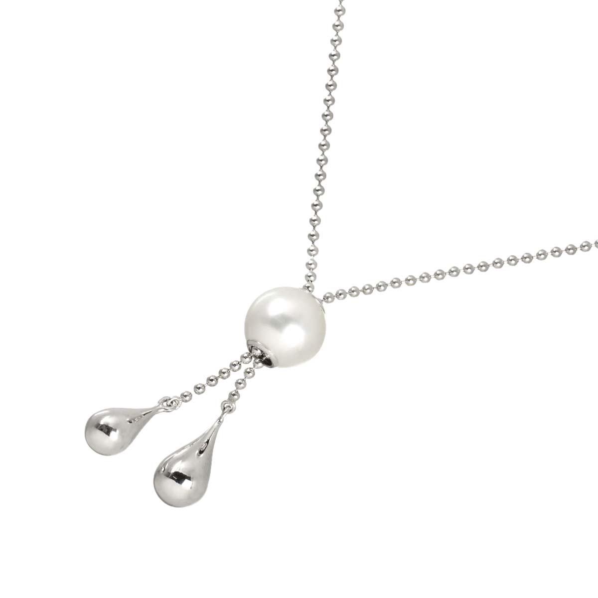 Akoya Pearl 8.1mm Necklace 18K White Gold 750