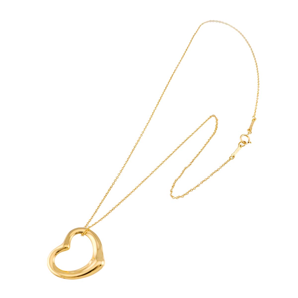 Open Heart Necklace 18K Yellow Gold 750