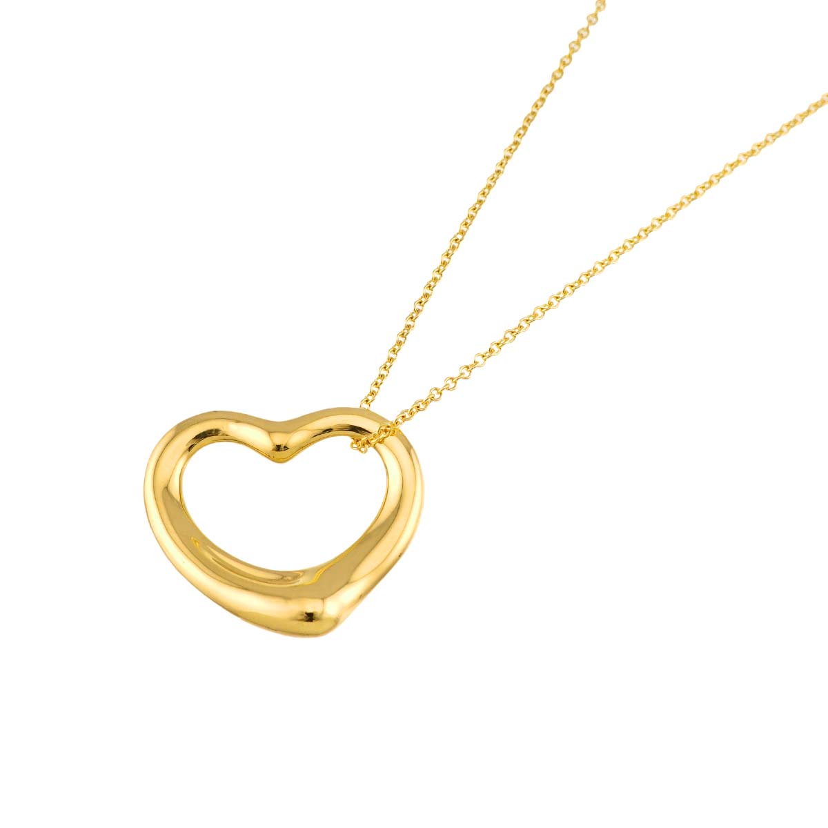 Open Heart Necklace 18K Yellow Gold 750