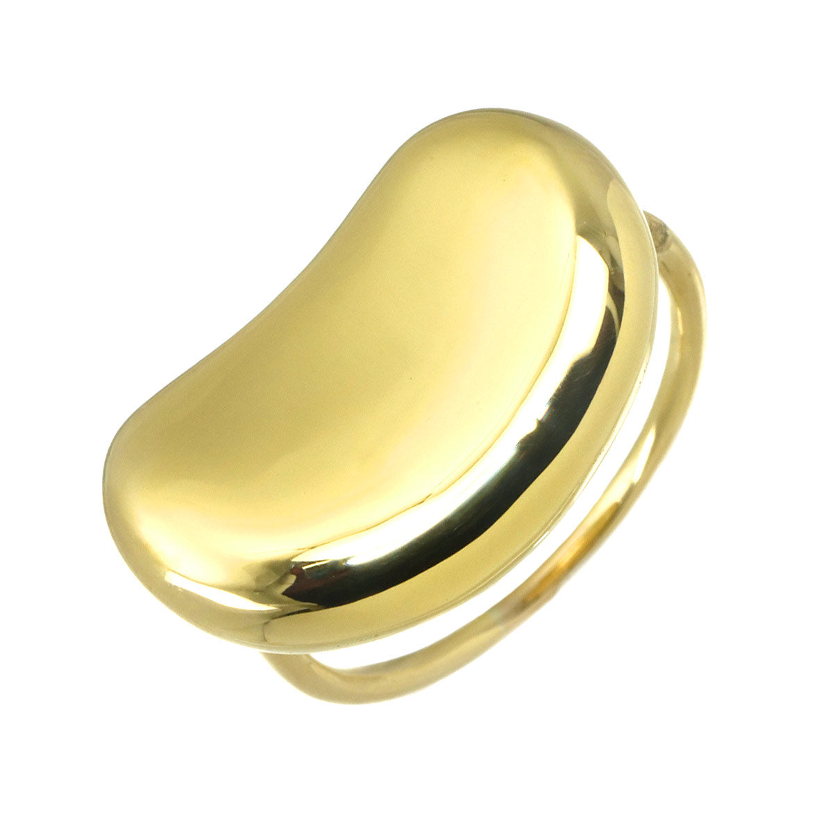 Bean Ring 18K Yellow Gold 750 Size5.5-5.75(US)