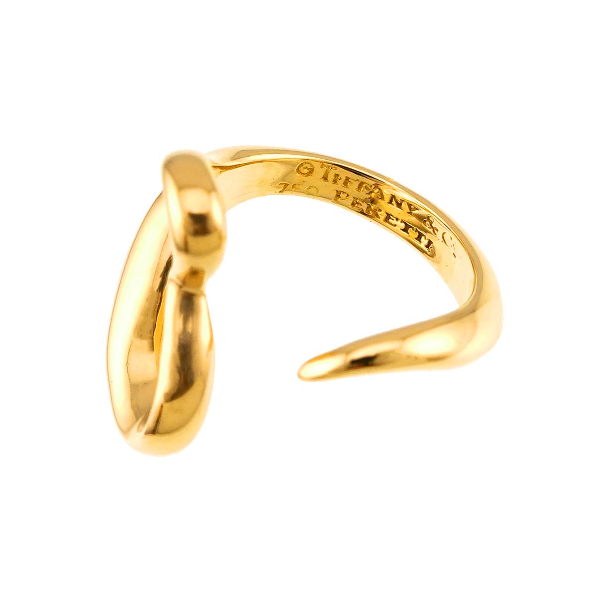 Open Heart Ring 18K YG 750 Size5.5-5.75(US)